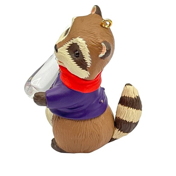 Hallmark Keepsake Racoon Ornament Across the Miles 1994 Message in a Bottle - Picture 6 of 6